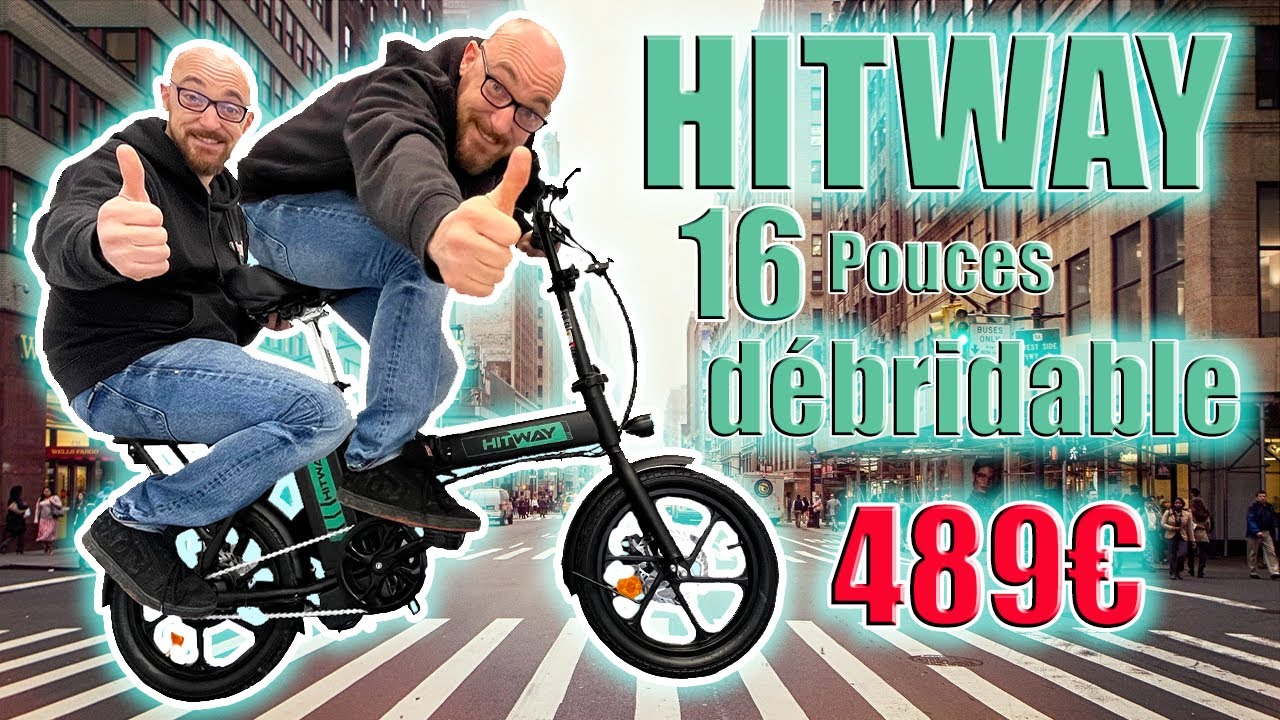 Vélo électrique pliant 2 places ! débridable ! es ce le meilleur ? le Hitway 16 pouce sur Amazon