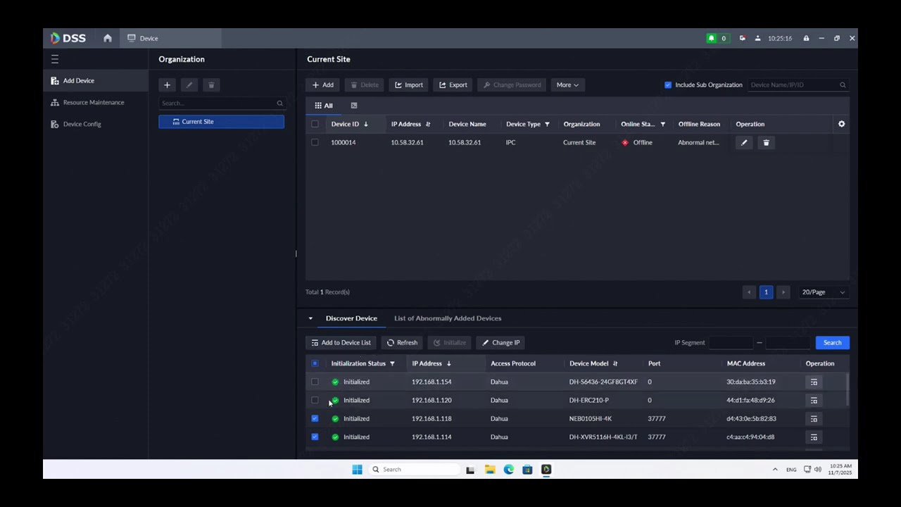 DHCA-DSS - 1.Basic  How to add devices in DSS