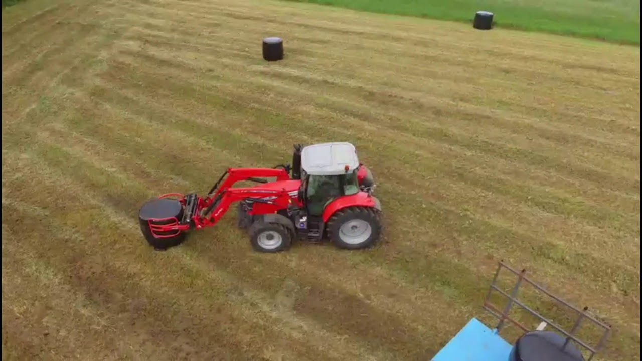 ramassage enrubaner |massey ferguson 6715s|