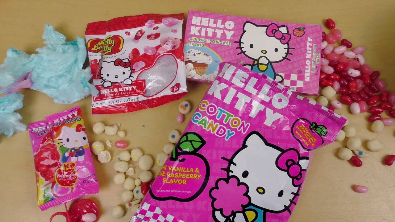 Hello Kitty Food: Lollipop, Jelly Belly, Cupcake Treats and Cotton Candy