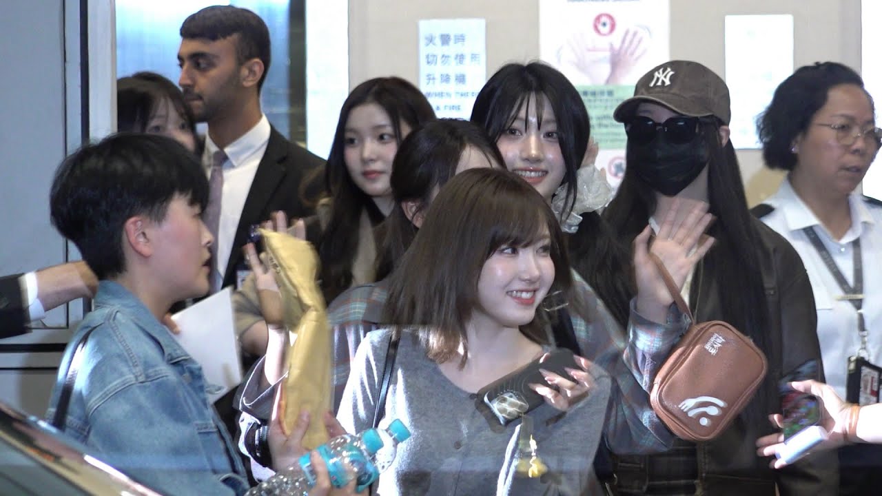 SMN｜SAY MY NAME (HITOMI、MEI、KANNY、SOHA、DOHEE、JUNHWI、SEUNGJOO) Hong Kong Airport Arrival 20250425