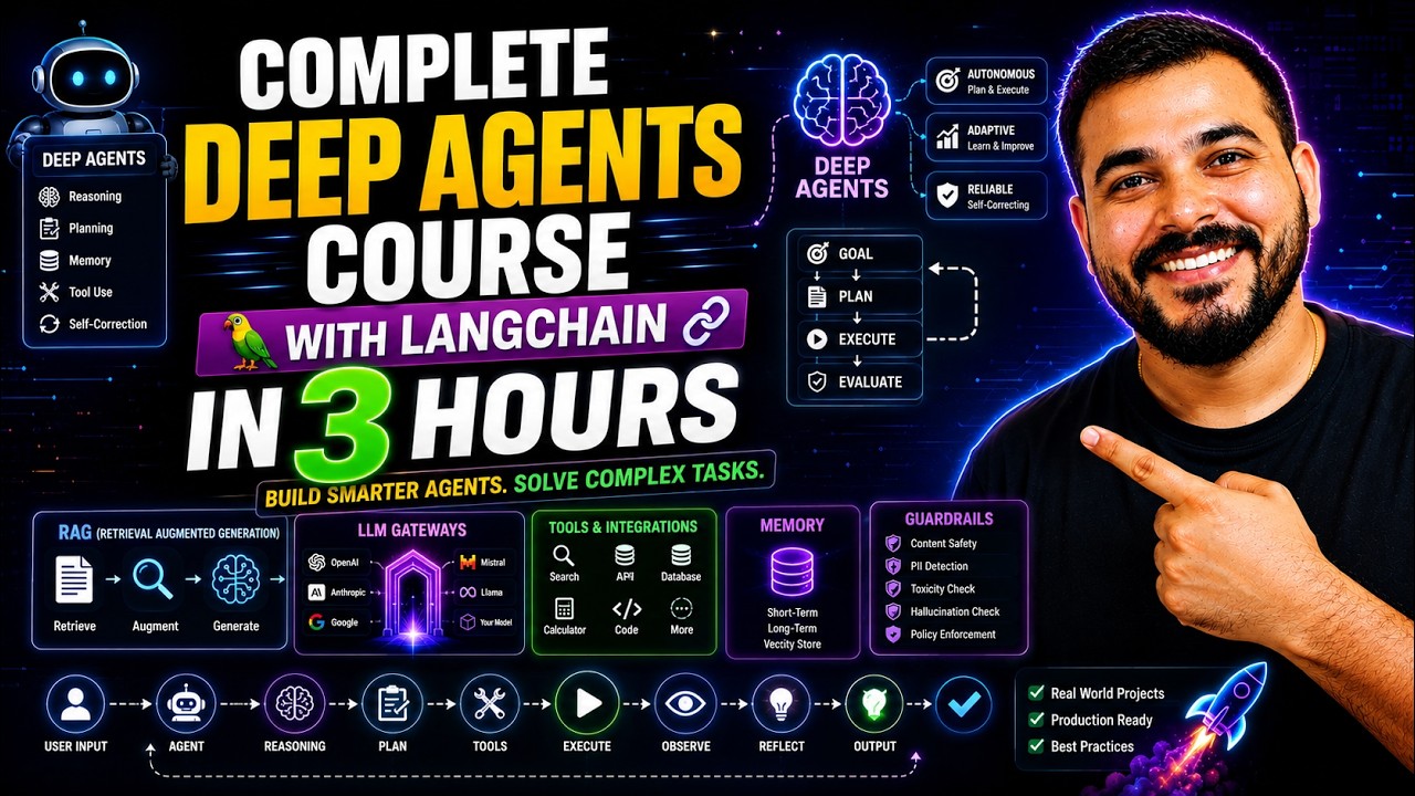Complete Deep Agents Course With Langchain In 3 Hours