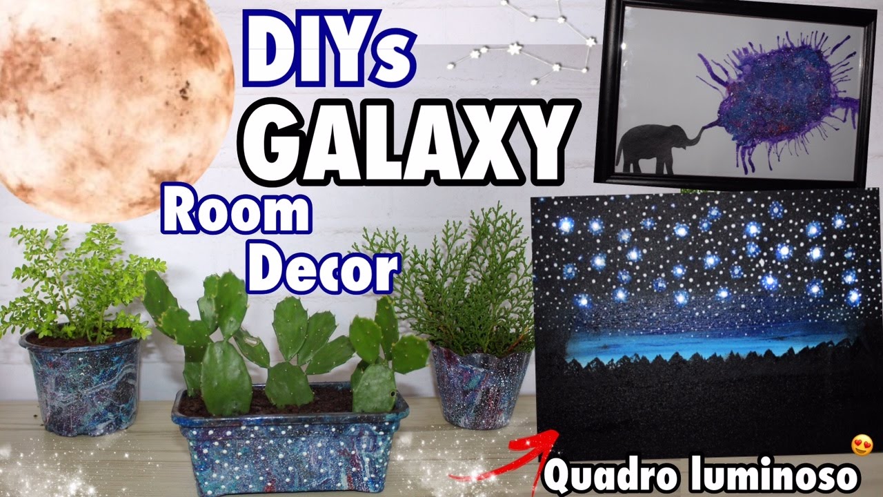DIY DECORAÇÃO GALAXY 🌌 Room Decor GALAXY - Ft.  Almanaque ao Cubo