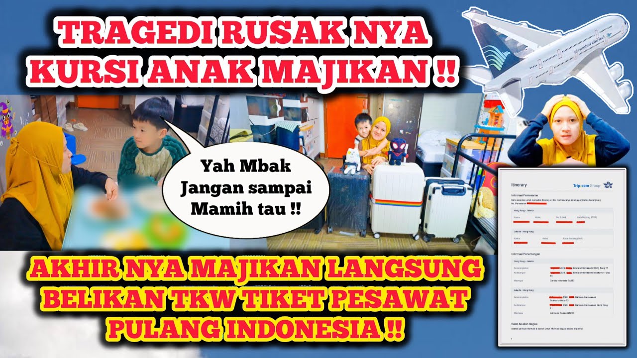 MENDADAK MAJIKAN SURUH TKW PULANG INDONESIA‼️MAJIKAN BELI TIKET PESAWAT UNTUK TKW