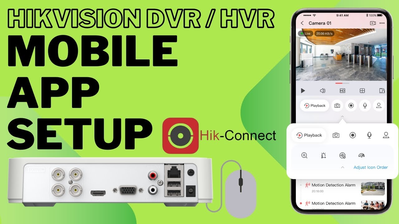 How to Connect Hikvision DVR/HVR to LAN internet & Set Up Hikconnect Mobile App for Remote Access