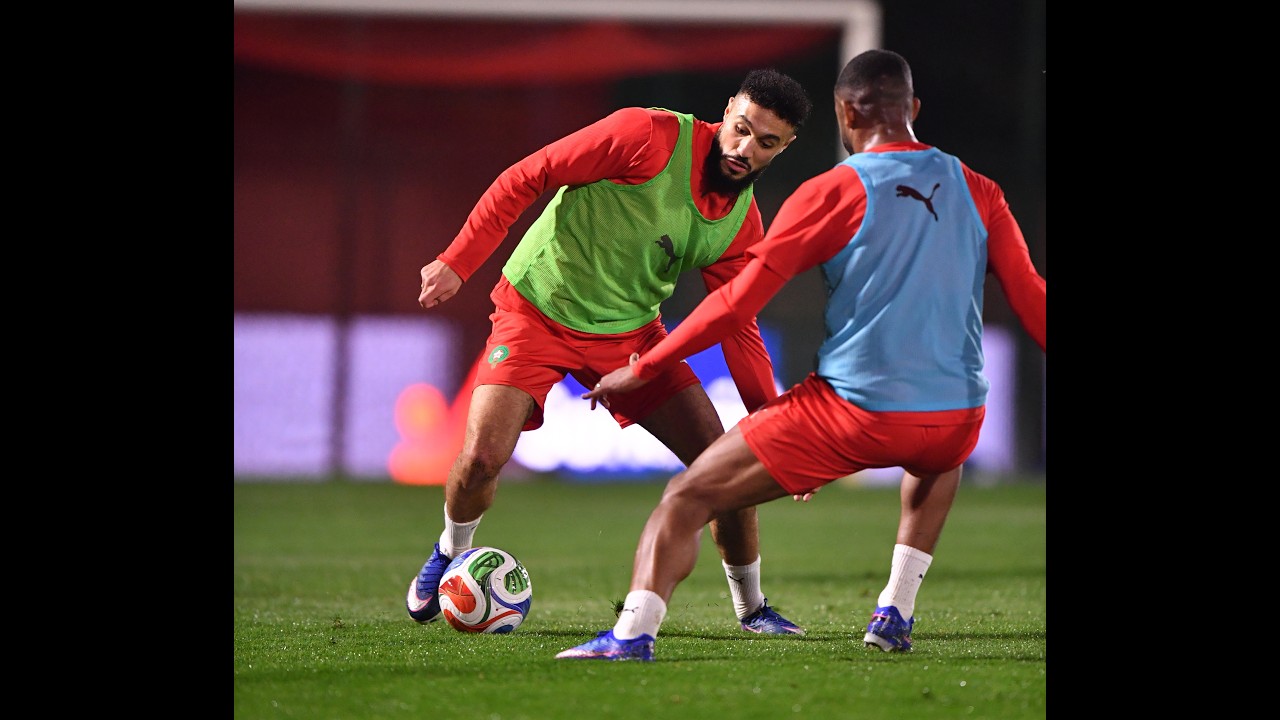 المنتخب الوطني يجري اول حصة تدريبية تحت إشراف السيد محمد وهبي