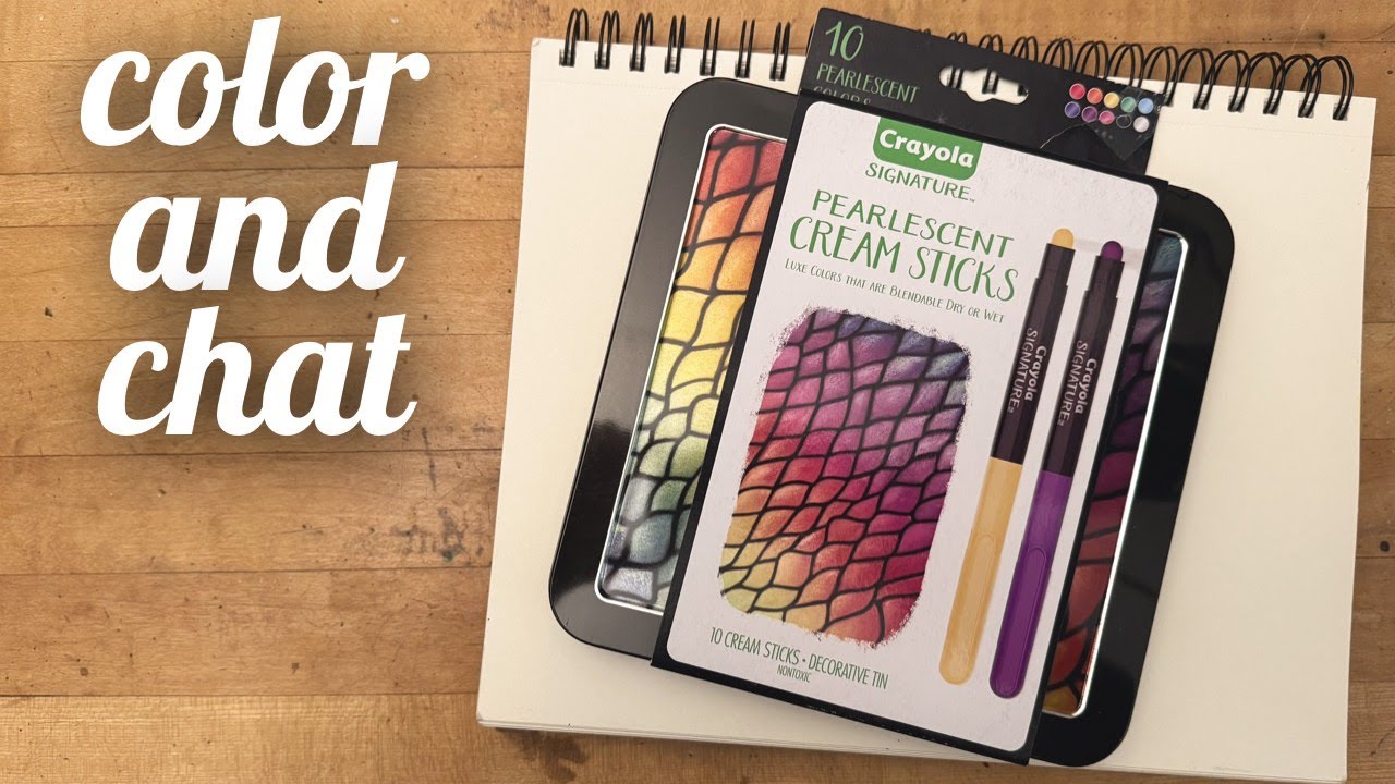 Magical Holiday Art with Crayola Pearlescent Cream Sticks