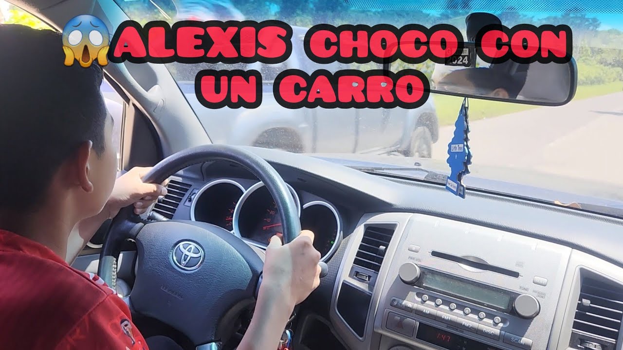 🚨Urgente ALEXIS aprende a manejar carro y casi 😱choca con un carro 