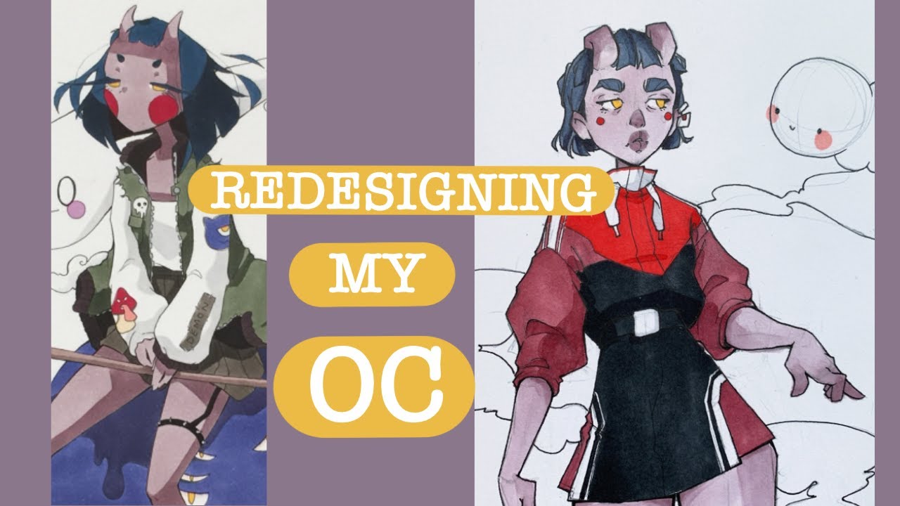 My Character Design Process 😈 Redesigning my OC London 😈