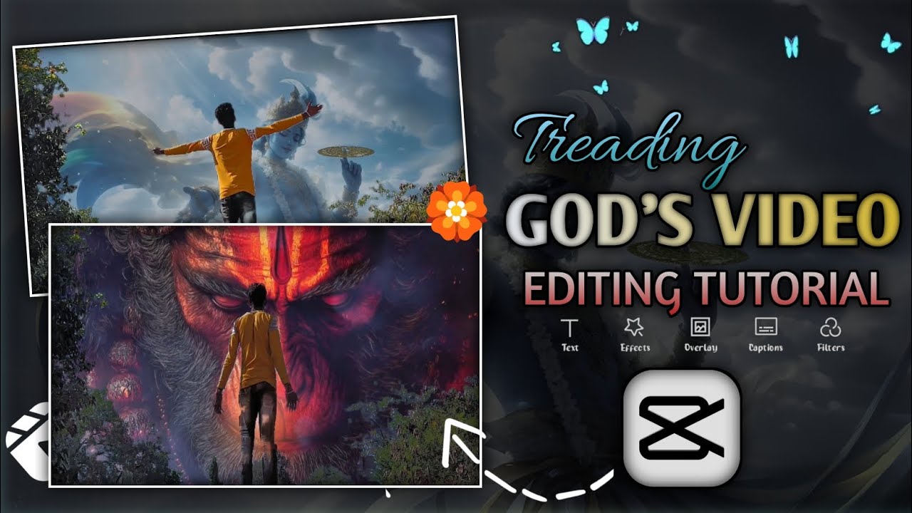 Trending Lord Krishna Sky Replacement Reel Edit Tutorial In CapCut | Rahul Goswami 