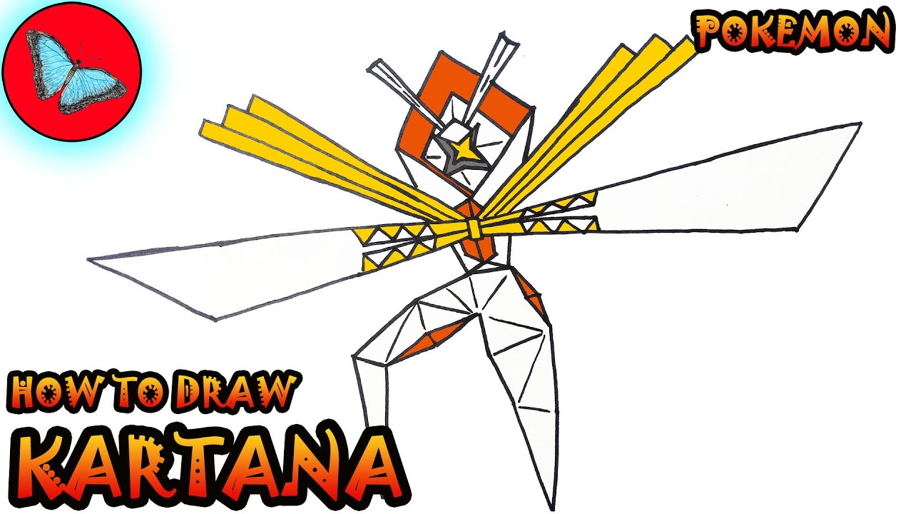 How To Draw Kartana From Pokemon | Drawing Animals