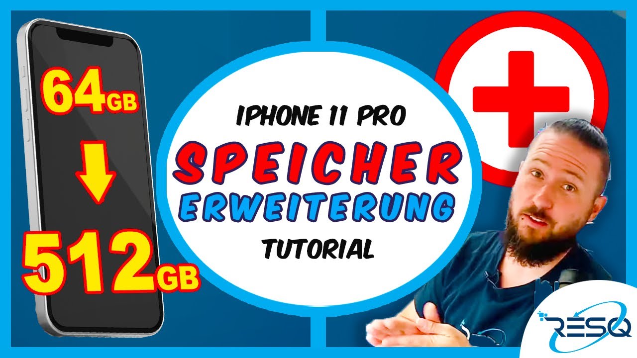 iPhone 11 Pro Speichererweiterung von 64GB auf 512GB - Festplatte vergrößern am iPhone - Tutorial
