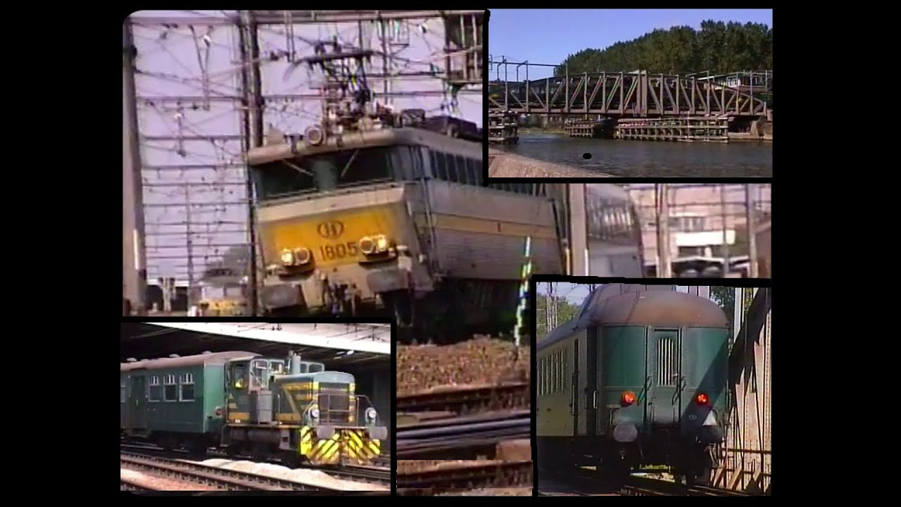 (61) NMBS-SNCB – Willebroek  Swing Bridge on L54  and  Mons station L96-L97