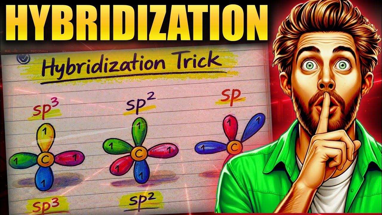 Hybridization of Atomic Orbitals | SP, SP2, SP3 Hybridization of Carbon
