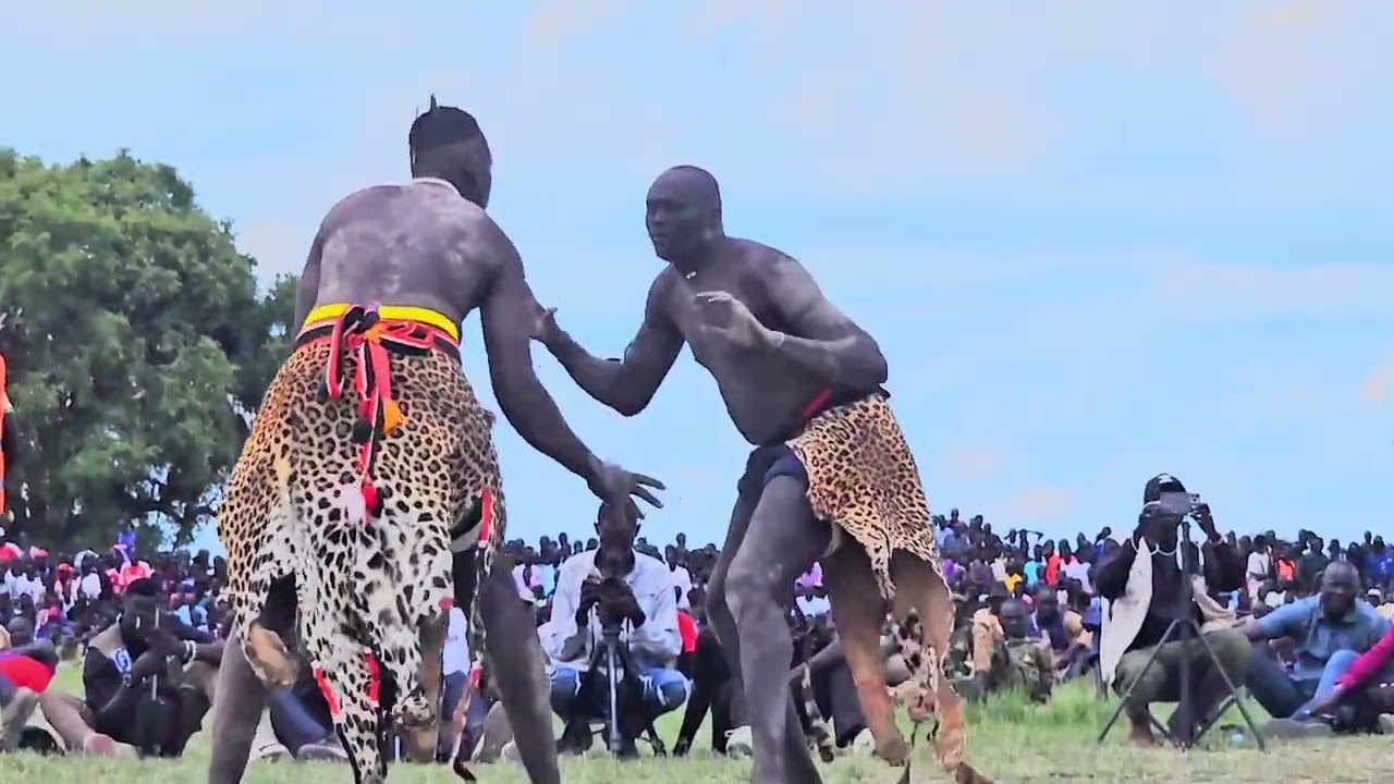 Wrestling live at Meny_Meny field Bor County Vs Yirol East Makuei Matiop Vs Karet Anai