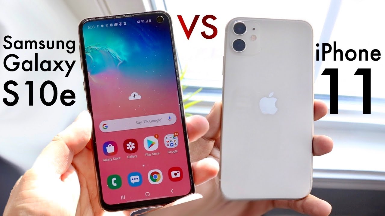 iPhone 11 против Samsung Galaxy S10e! (Сравнение) (Обзор)