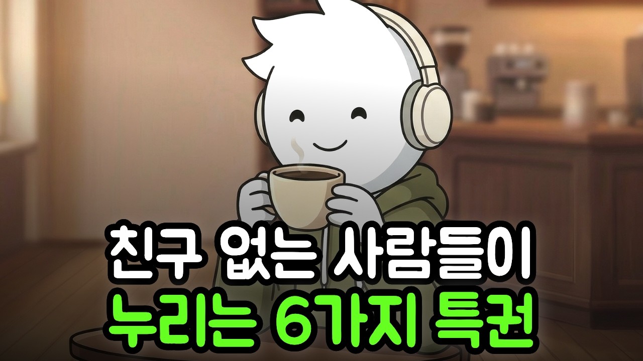 친구없는 사람들이 누리는 6가지 특권