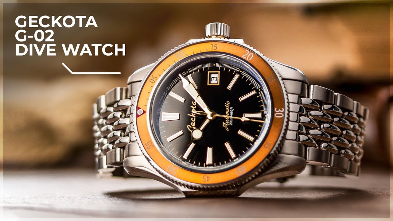 A New Diving Watch With A Very Unique Bezel! - The Geckota G-02 Dive Watch from WatchGecko
