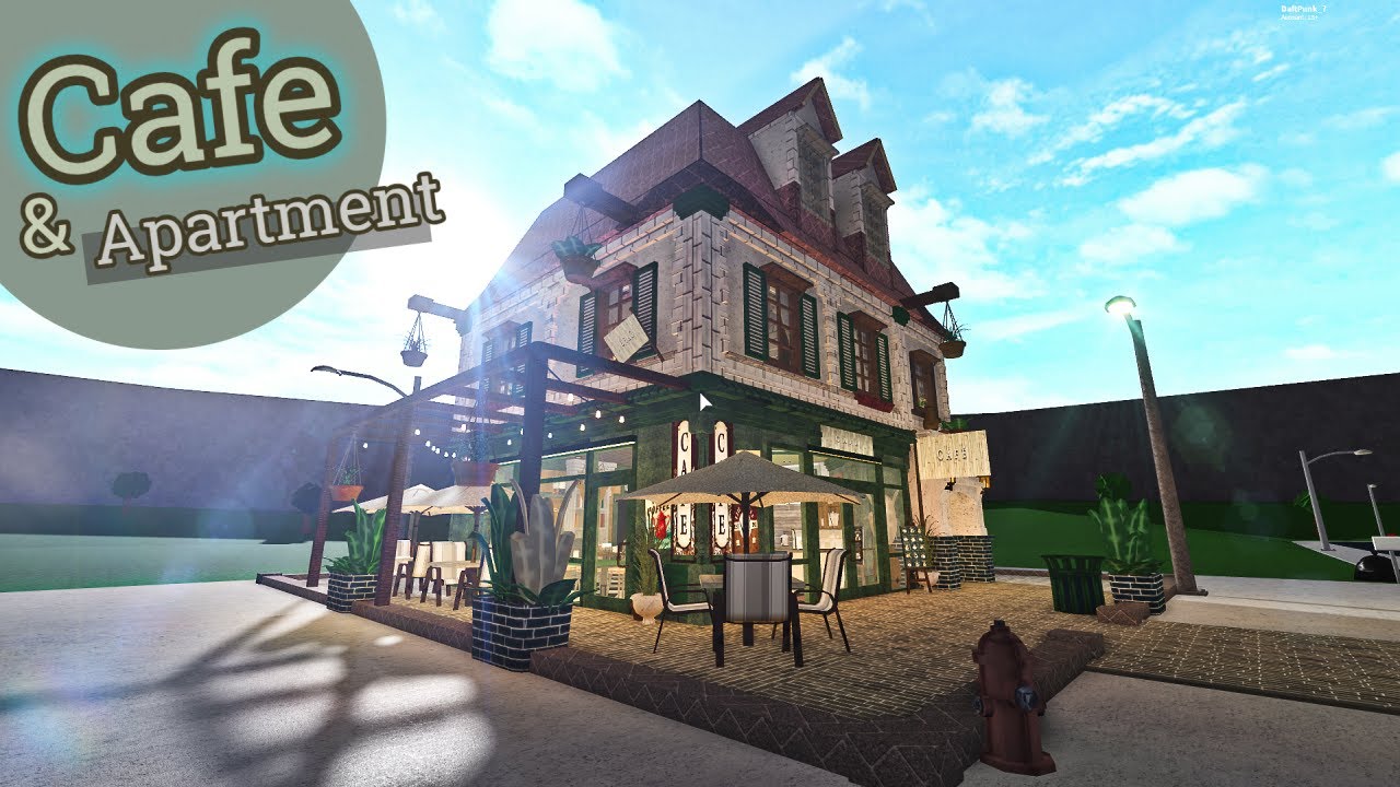 Cafe & Apartment | House Build | Bloxburg Roblox