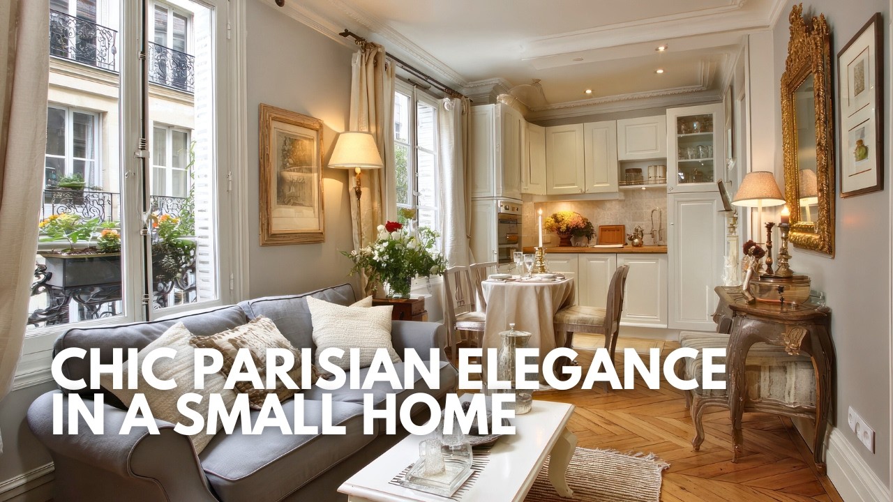 Chic Parisian Elegance in a Small Home |  Minimal Luxury Living