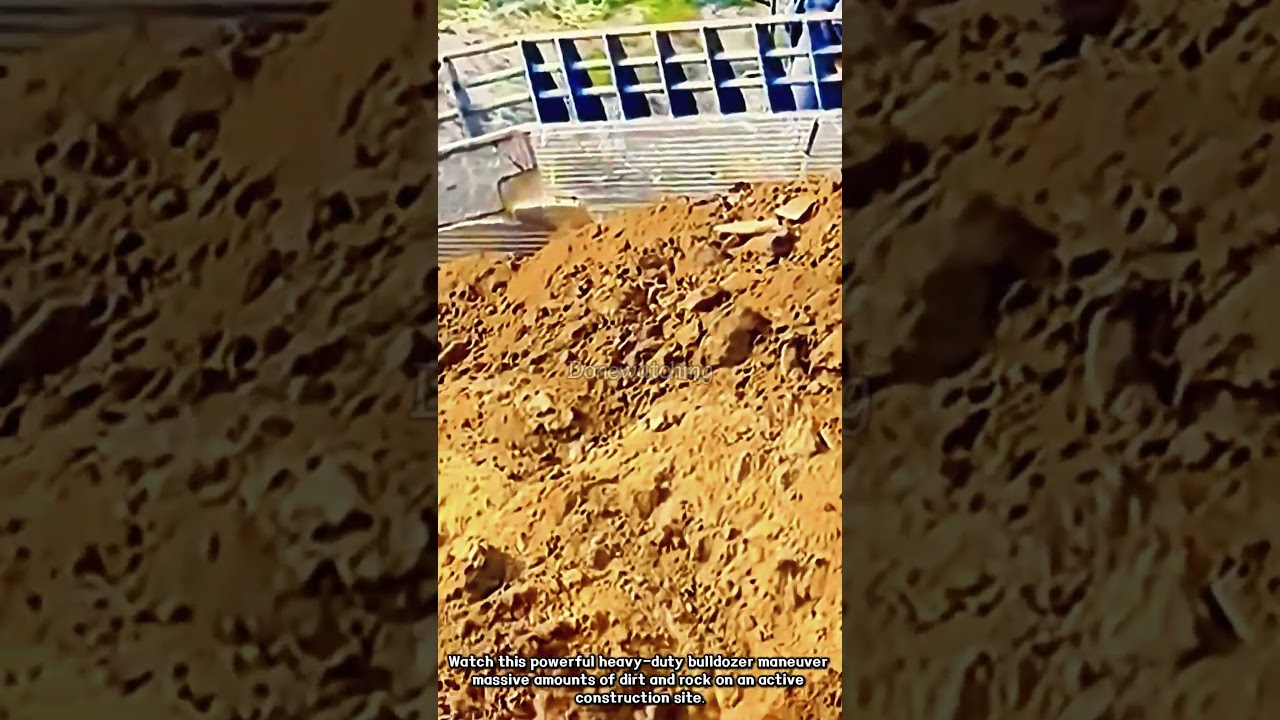 Massive Bulldozer In Action! #HeavyMachinery #Construction #Earthmoving