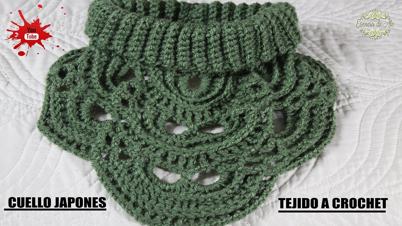 CUELLO JAPONES A CROCHET