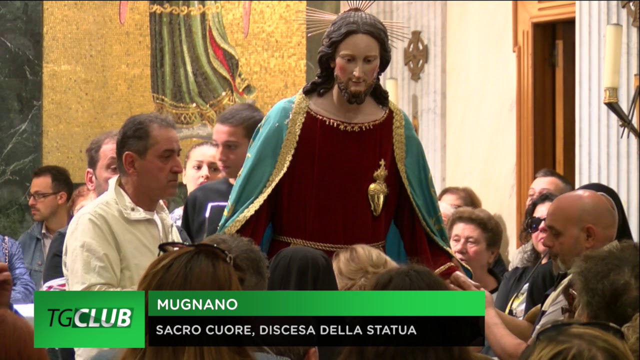Mugnano, Sacro Cuore di Gesù: la discesa della statua apre i festeggiamenti