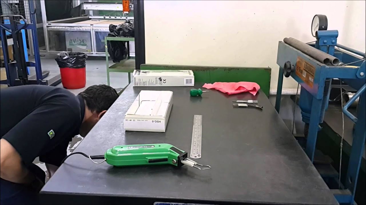 Faca manual de corte a quente para tecidos sintéticos