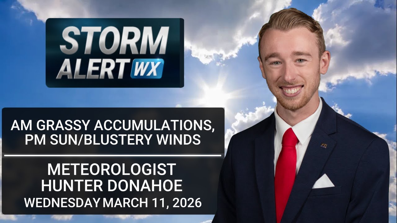 Midweek morning snowfall, tracking two more wintry storms - AM Weather 03/11/2026