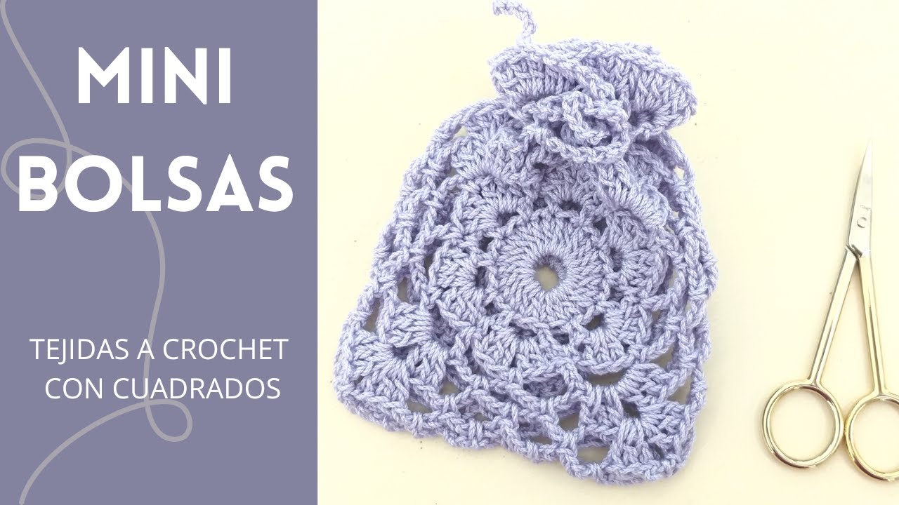 Como tejer mini bolsas a crochet paso a paso Ideas de crochet para vender o regalar