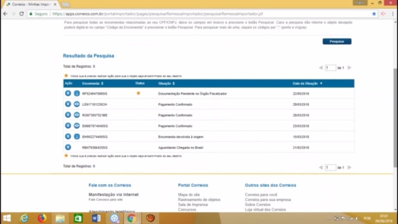como enviar documentos para a fiscali&ccedil;&atilde;o das receita no site minhas importa&ccedil;oes