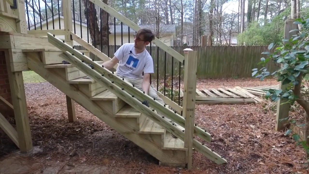 How To Install Deck Railing With Modern Black Balusters