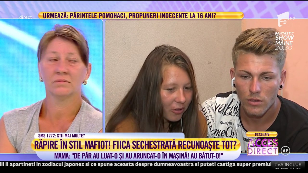 Răpire în stil mafiot! Fiica sechestrată a recunoscut totul!