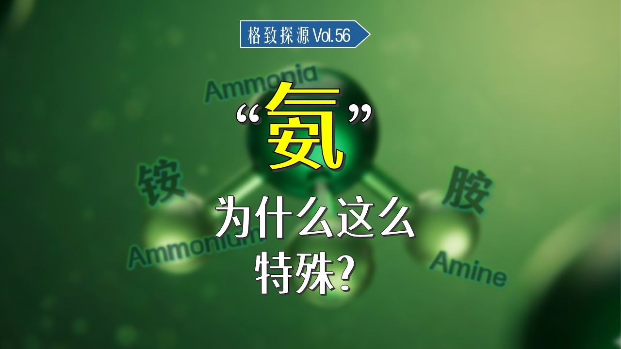 “氨”为何这么特殊？为什么要专门分出“氨、铵、胺”？