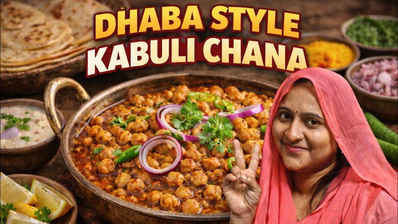 #Dhaba Style Kabuli Chana 😋