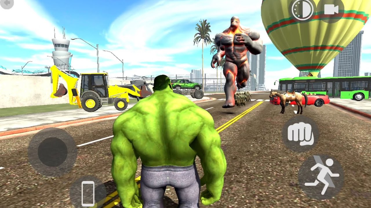 The giant lava titan Vs The Hulk || Indian bike driving 3d game 