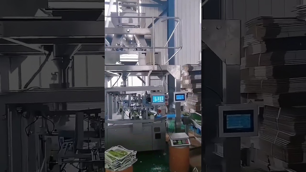 Herbicide seed fertilizer premade bag packing machine