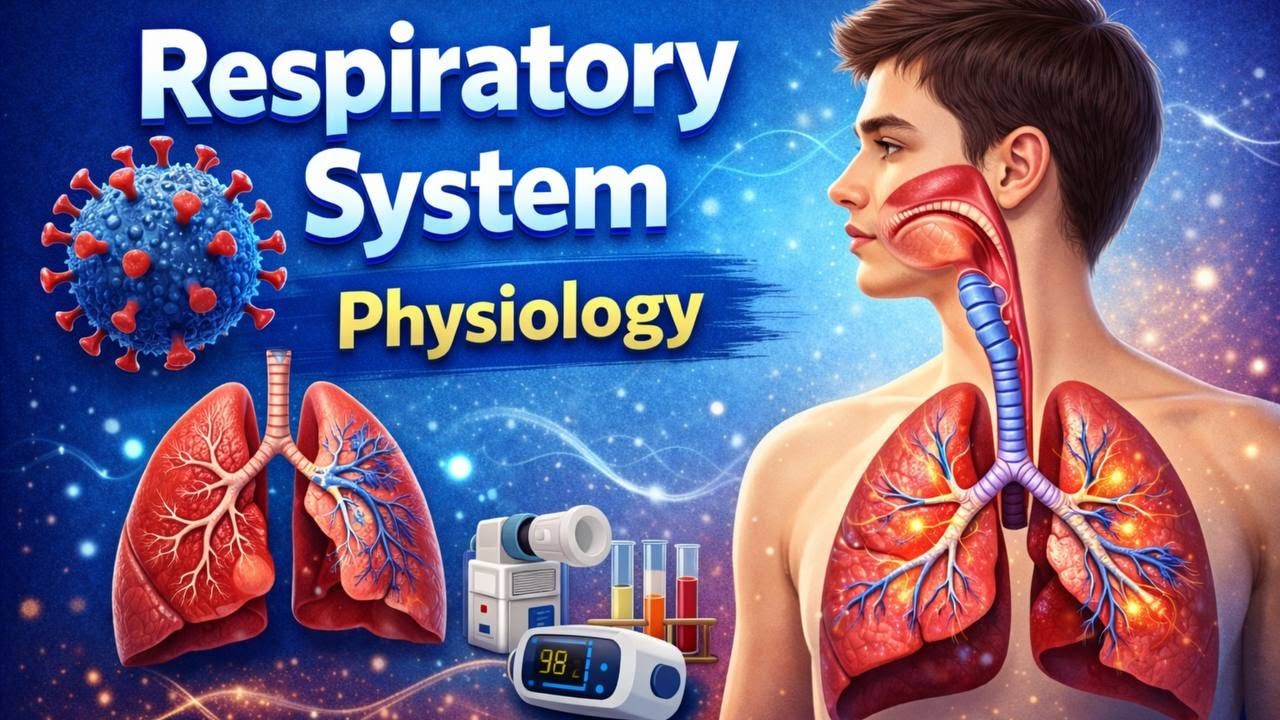 Respiratory system Physiology | شرح فسلجة الجهاز التنفسي بالتفصيل