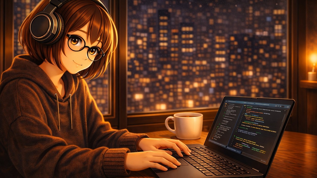 Debugging at 2AM 💻 with Rivia | 4 Hour Lofi Piano Beats for Coding, Study & Focus
