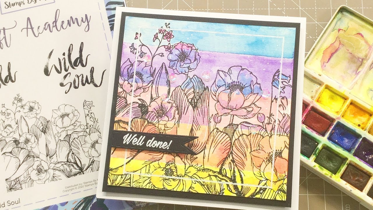 Stamping And Watercolouring Techniques With Toni Darroch