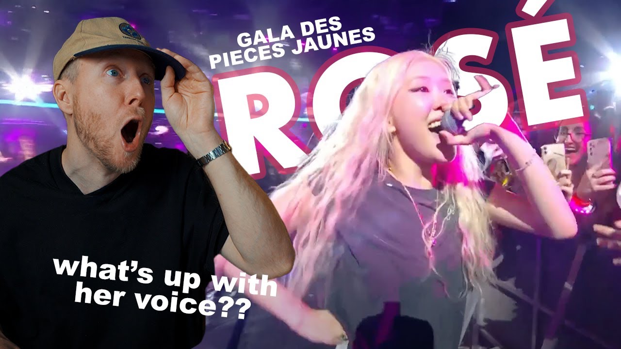 Singer Reacts to Rosé - Gala des Pièces Jaunes
