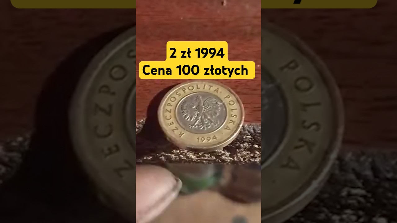 2 złote 1994 cena 100 zł odwrotka 180 stopni #2złote #1994 #moneta #numizmatyka #odwrotka