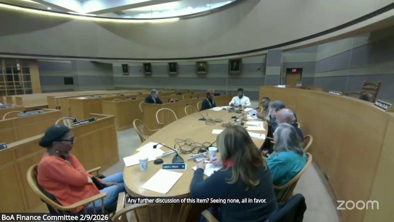 BoA Finance Committee 2/9/2026
