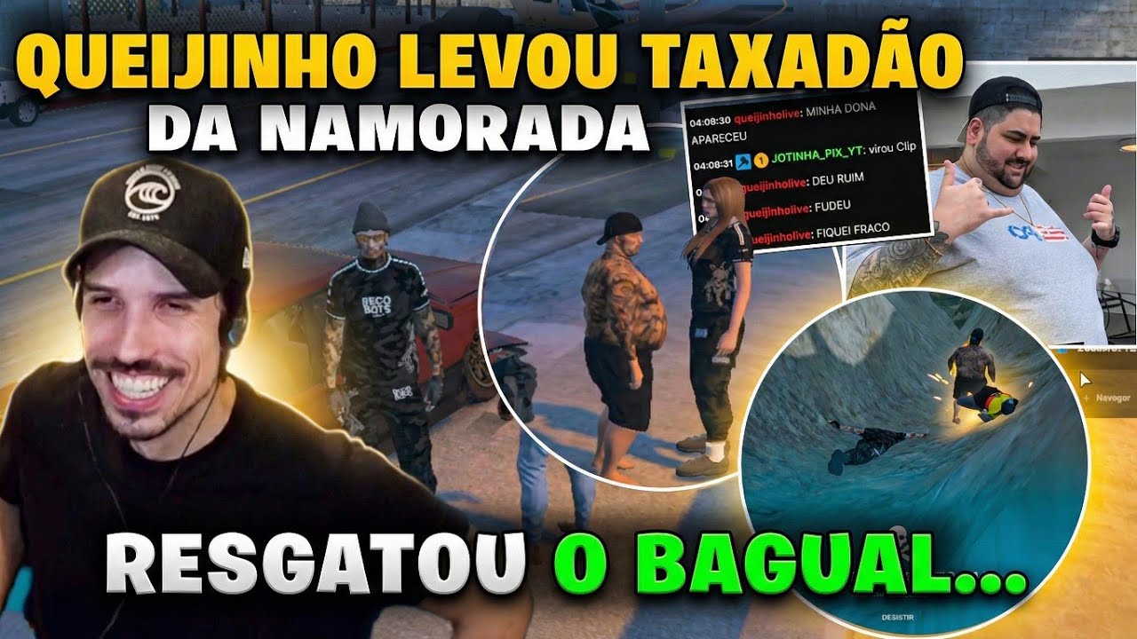 ​A CASA CAIU! 😂 NAMORADA pegou QUEIJINHO de PAPINHO com outra no GTA + O RESGATE INSANO 🔥