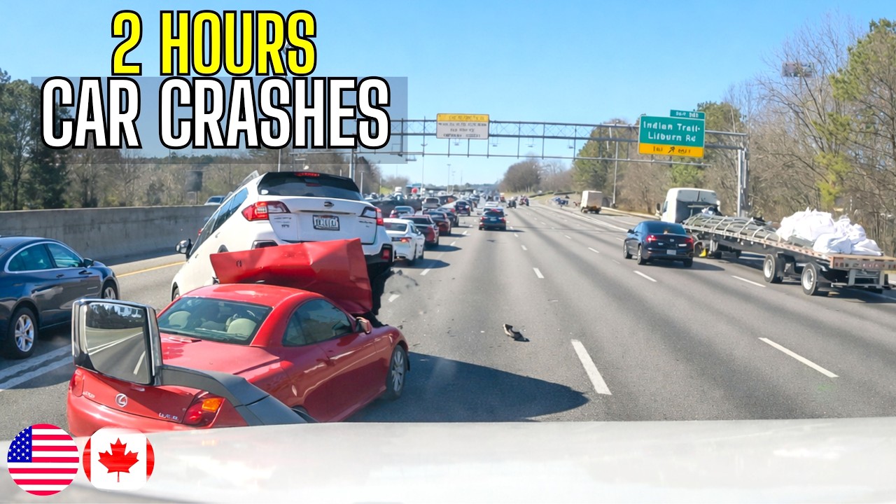 2 Hours Best Of Car Crashes Compilation | USA & Canada - 8