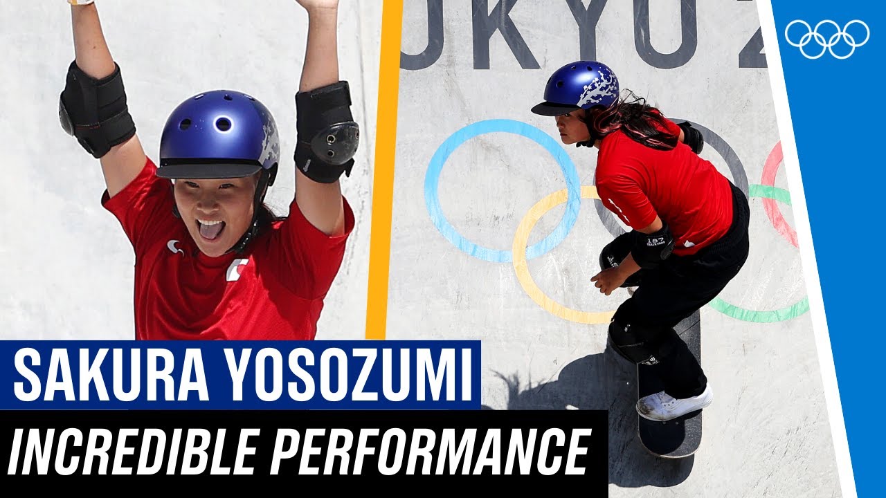 Sakura Yosozumi wins GOLD in the women's park! 🇯🇵🛹