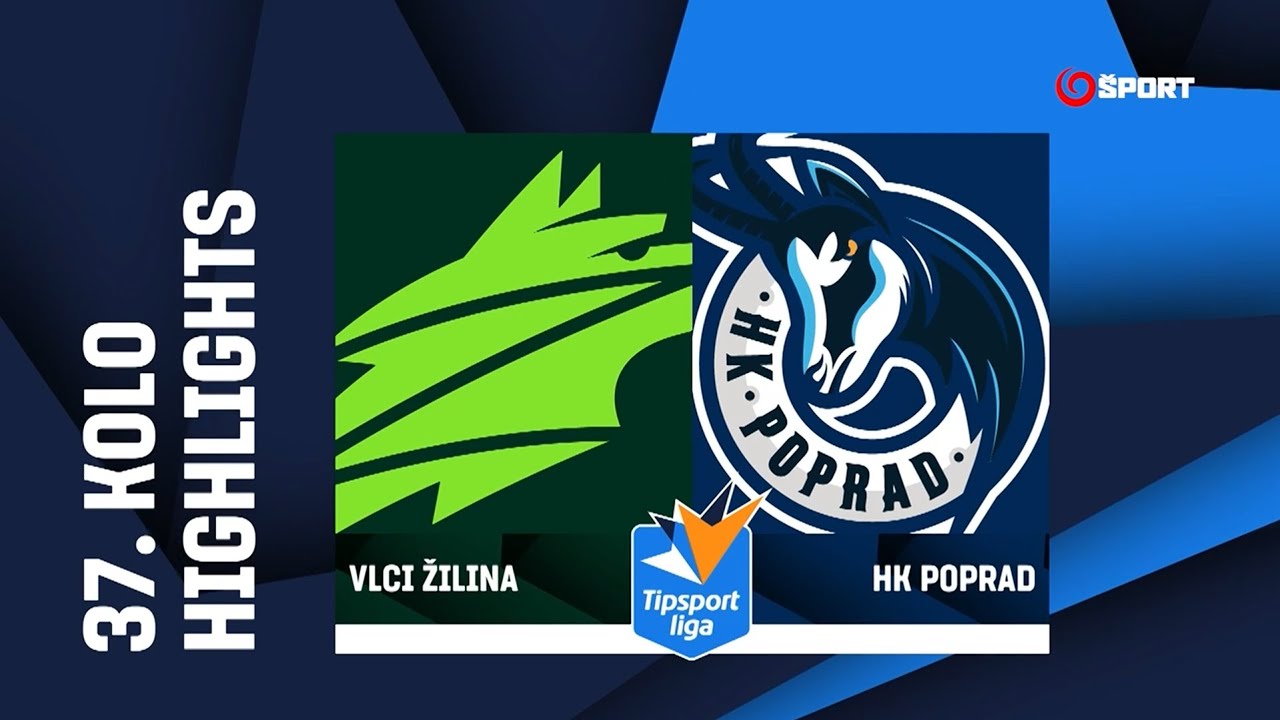 37. kolo: Vlci Žilina - HK Poprad 4:2 (0:2, 2:0, 2:0