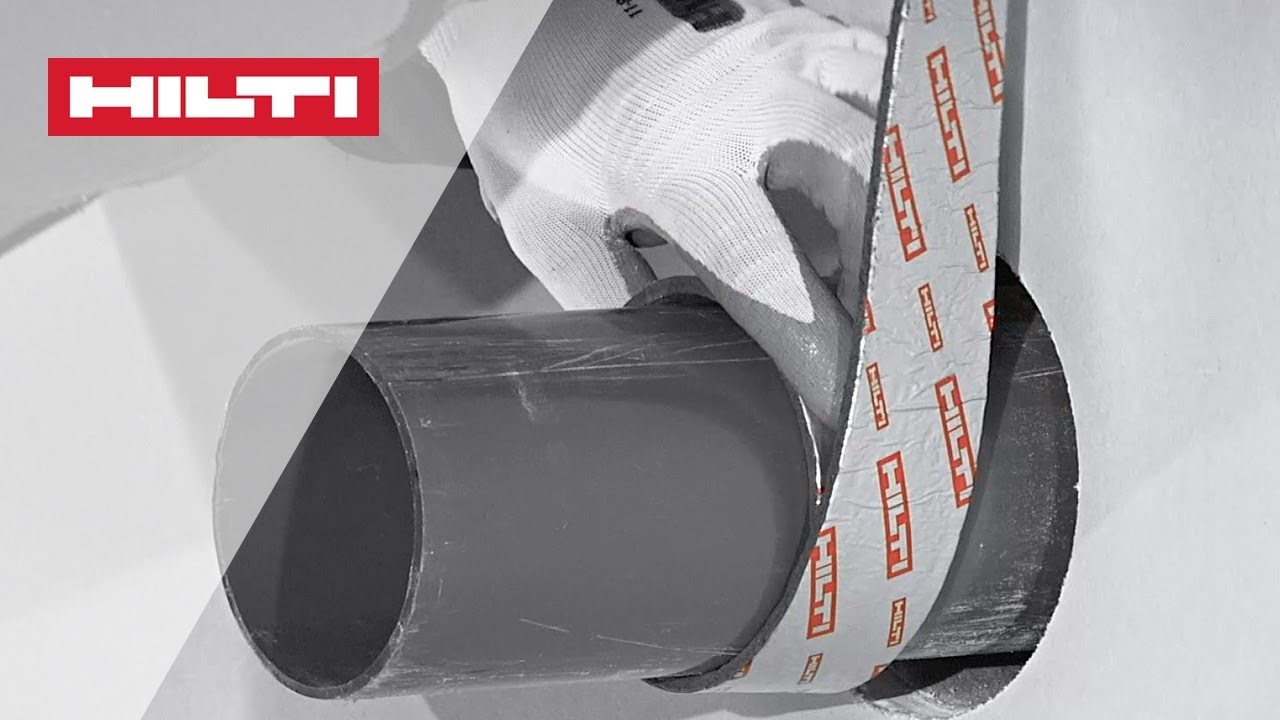 HOW TO install Hilti CP 648-S and CP 648-E firestop wrap - DIN