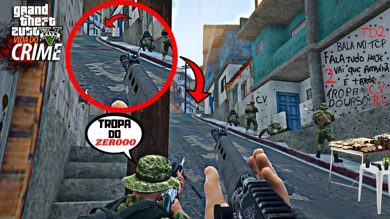 GTA V VIDA DO CRIME:BALA COMEU PRA CIMA DO URSO,DEUS NO CÉU ZERO NA TERRA VAI FICAR TDZero Ep127