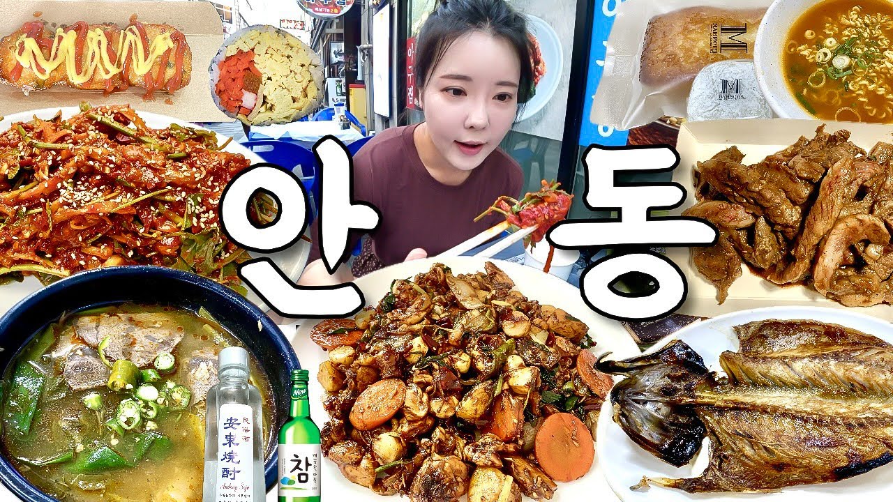 안동 여행 먹방 브이로그 | 안동 맛집 뿌시기🤤 쪼림닭 간고등어 안동한우 장터국밥 가오리무침 팔뚝김밥 | 줄불놀이 낙화축제